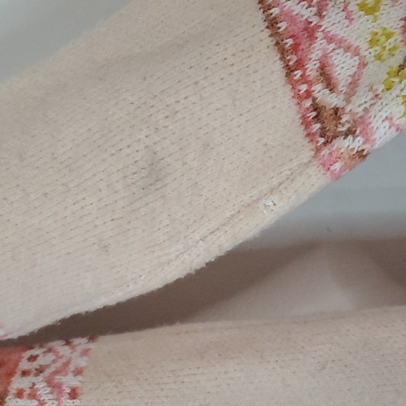 Anthropologie Aimee Alpaca Pullover Sweater Pompom Size Small Longer Length Pink - Picture 11 of 14